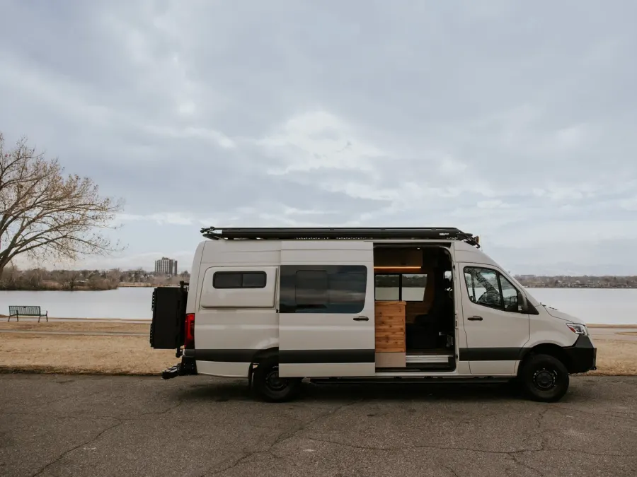 A camper van converted by Flippin Vans