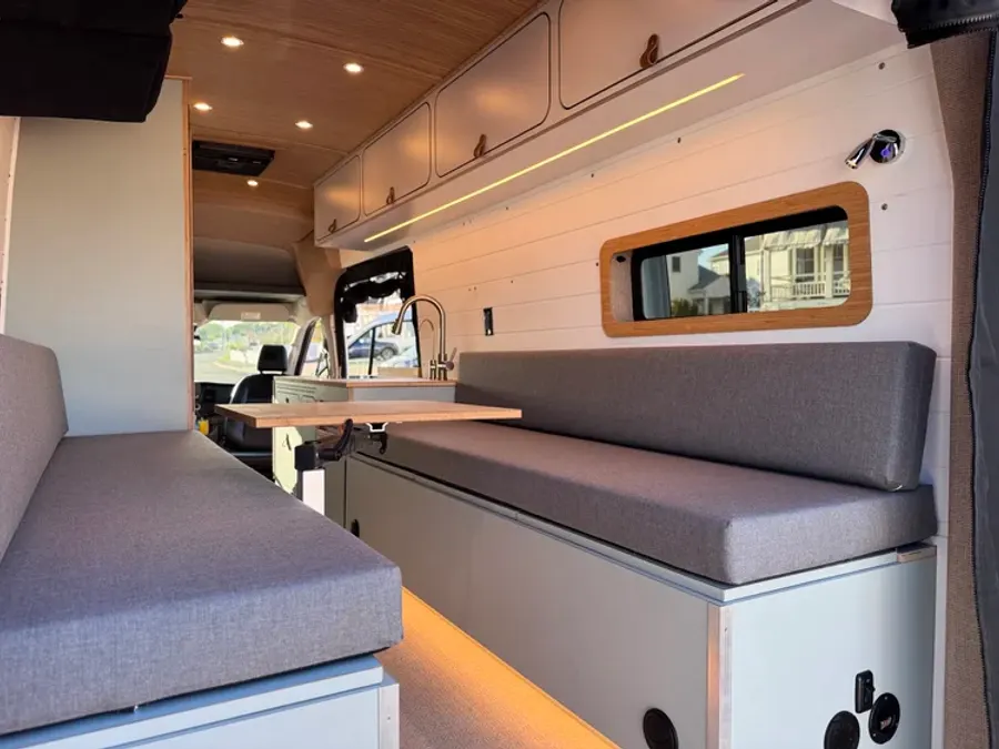 A camper van converted by Sequoia + Salt