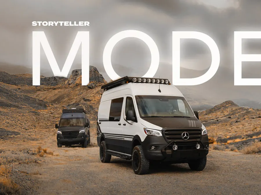 A camper van converted by Storyteller Overland